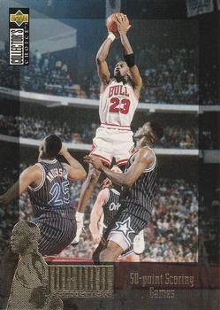 1995-96 Collector's Choice German II - The Jordan Collection #JC2 Michael Jordan - 50-Point Scoring Games Front