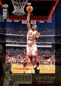 1995-96 Collector's Choice German II - The Jordan Collection #JC3 Michael Jordan - Career NBA Playoff Scoring Leader Front