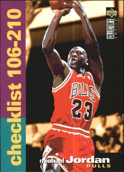 1995-96 Collector's Choice Spanish I #210 Michael Jordan - Checklist: 106-210 Front