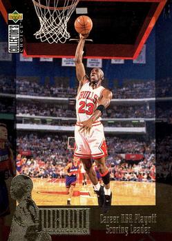 1995-96 Collector's Choice Spanish II - The Jordan Collection #JC3 Michael Jordan - Career NBA Playoff Scoring Leader Front