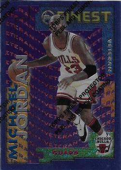 1995-96 Finest - Veteran/Rookie #RV20 Jason Caffey / Michael Jordan Front