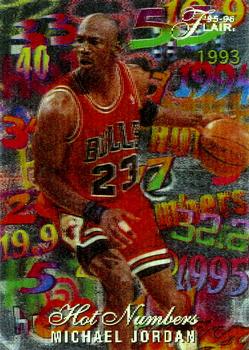 1995-96 Flair - Hot Numbers #4 Michael Jordan Front