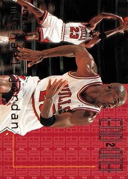 1995-96 Fleer - End 2 End #9 Michael Jordan Front