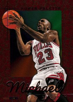 1995-96 Hoops - Power Palette #1 Michael Jordan Front