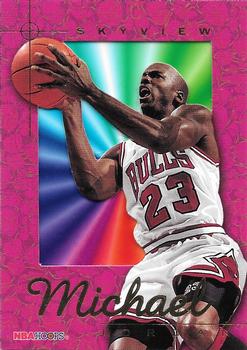 1995-96 Hoops - SkyView #SV1 Michael Jordan Front