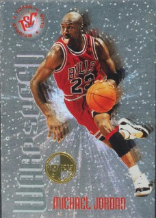 1995-96 Stadium Club - Warp Speed Members Only #WS1 Michael Jordan Front