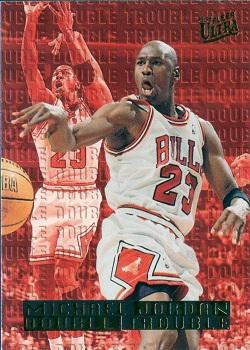 1995-96 Ultra - Double Trouble #3 Michael Jordan Front
