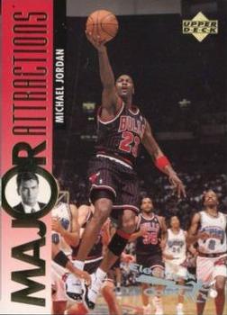 1995-96 Upper Deck - Electric Court #339 Michael Jordan / Charlie Sheen Front