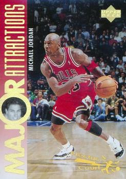 1995-96 Upper Deck - Electric Court Gold #337 Michael Jordan / D.Hansen Front