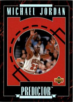 1995-96 Upper Deck - Predictors Exchange: MVP #R3 Michael Jordan - Defensive Player of the Year Front