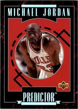1995-96 Upper Deck - Predictors Exchange: MVP #R4 Michael Jordan - NBA All-Defensive Team Front