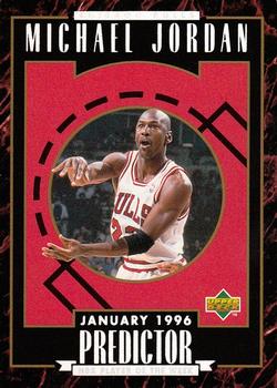 1995-96 Upper Deck - Predictors Exchange: Player of the Week #H2 Michael Jordan - January 1996 Front