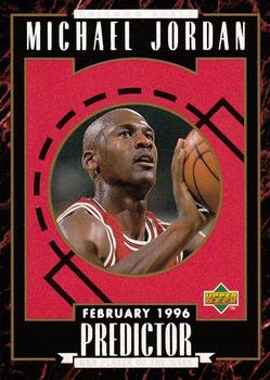 1995-96 Upper Deck - Predictors Exchange: Player of the Week #H3 Michael Jordan - February 1996 Front