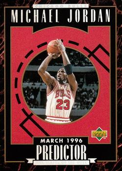 1995-96 Upper Deck - Predictors Exchange: Player of the Week #H4 Michael Jordan - March 1996 Front