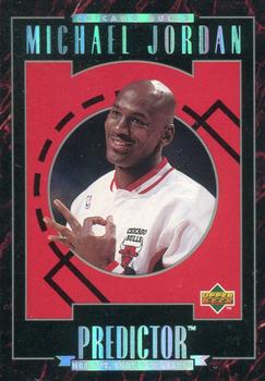 1995-96 Upper Deck - Predictors Exchange: Scoring Leaders #H4 Michael Jordan - 3-Point Shooting Percentage Leader Front