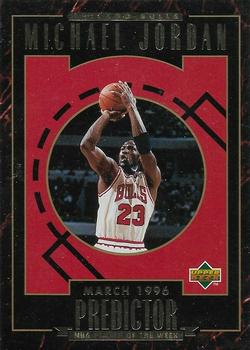 1995-96 Upper Deck - Predictors: Player of the Week #H4 Michael Jordan - March 1996 Front
