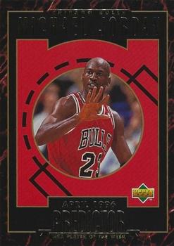 1995-96 Upper Deck - Predictors: Player of the Week #H5 Michael Jordan - April 1996 Front