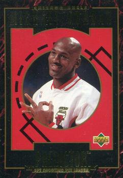 1995-96 Upper Deck - Predictors: Scoring Leaders #H4 Michael Jordan - 3-Point Shooting Percentage Leader Front
