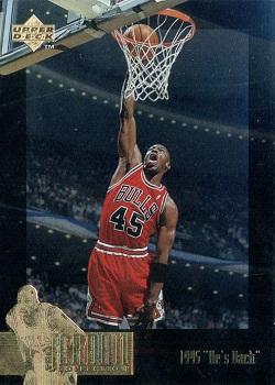 1995-96 Upper Deck - The Jordan Collection #JC15 Michael Jordan - 1995 "He's Back" Front
