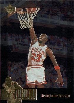 1995-96 Upper Deck - The Jordan Collection #JC7 Michael Jordan - Rising to the Occasion Front