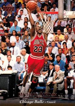 1995-96 Upper Deck #23 Michael Jordan - "Guard" spelled out on front Front