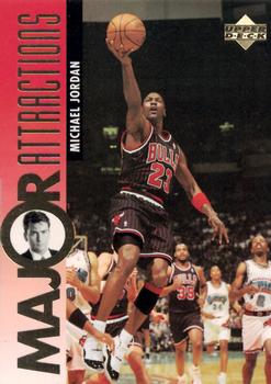1995-96 Upper Deck #339 Michael Jordan / Charlie Sheen Front