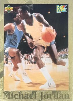 1995-96 Upper Deck Ball Park Franks Michael Jordan - Gold #BP1 Michael Jordan - College Front