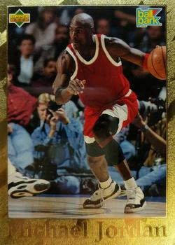 1995-96 Upper Deck Ball Park Franks Michael Jordan - Gold #BP4 Michael Jordan - Driving Front