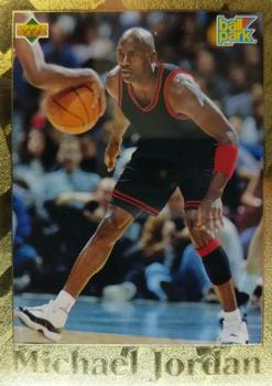 1995-96 Upper Deck Ball Park Franks Michael Jordan - Gold #BP5 Michael Jordan - Defending Front