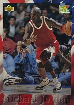 1995-96 Upper Deck Ball Park Franks Michael Jordan #BP4 Michael Jordan - Driving Front