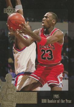 1995-96 Upper Deck The Jordan Collection Jumbo #JC1 1985 NBA Rookie of the Year Front