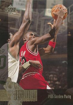 1995-96 Upper Deck The Jordan Collection Jumbo #JC13 1986 Garden Party Front