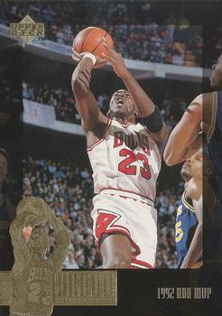 1995-96 Upper Deck The Jordan Collection Jumbo #JC19 1992 NBA MVP Front