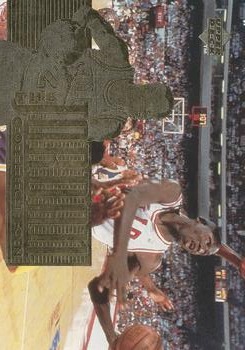 1995-96 Upper Deck The Jordan Collection Jumbo #JC24 The Championship Seasons Front