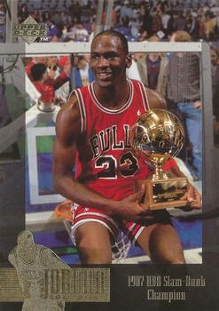 1995-96 Upper Deck The Jordan Collection Jumbo #JC5 1987 NBA Slam-Dunk Champion Front
