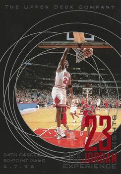 1996 Upper Deck 23 Nights: The Jordan Experience Jumbo #16 Michael Jordan Front
