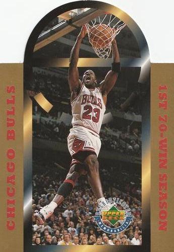 1996 Upper Deck Authenticated Chicago Bulls 1st 70-Win Season #NNO Chicago Bulls - 1st 70-Win Season Front