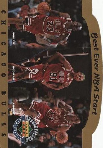 1996 Upper Deck Authenticated Chicago Bulls Best Ever NBA Start #NNO Chicago Bulls - Best Ever NBA Start Front