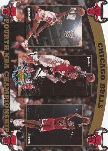 1996 Upper Deck Authenticated Chicago Bulls Fourth NBA Championship #NNO Chicago Bulls - Fourth NBA Championship Front