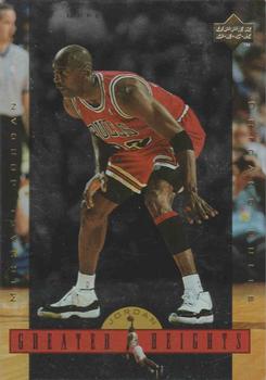 1996 Upper Deck Michael Jordan Greater Heights Jumbo #GH4 Michael Jordan Front