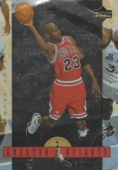 1996 Upper Deck Michael Jordan Greater Heights Jumbo #GH6 Michael Jordan Front