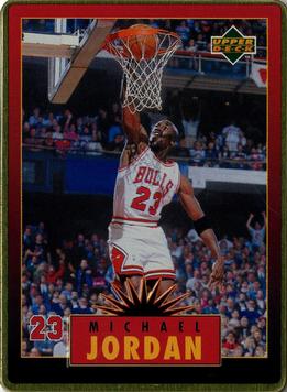 1996 Upper Deck Michael Jordan Metal (5 Cards) #3 Michael Jordan Front