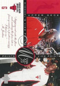 1996 Upper Deck Michael Jordan Michael's Viewpoints Jumbo #VP2 Michael Jordan Front