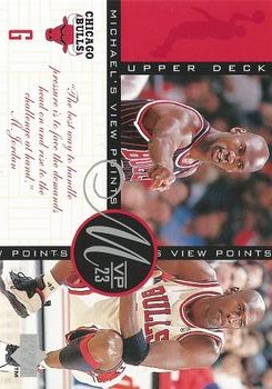 1996 Upper Deck Michael Jordan Michael's Viewpoints Jumbo #VP4 Michael Jordan Front