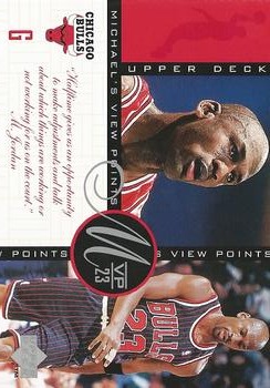 1996 Upper Deck Michael Jordan Michael's Viewpoints Jumbo #VP6 Michael Jordan Front