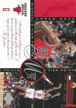 1996 Upper Deck Michael Jordan Michael's Viewpoints Jumbo #VP7 Michael Jordan Front