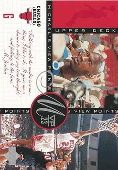 1996 Upper Deck Michael Jordan Michael's Viewpoints Jumbo #VP9 Michael Jordan Front