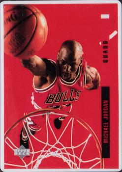 1996 Upper Deck Signature Series Michael Jordan #G11 Michael Jordan - 1992-93 Upper Deck SE Behind the Glass Front