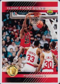 1996 Upper Deck Signature Series Michael Jordan #PC4 Michael Jordan - 1992-93 Upper Deck 15,000 Point Club Front