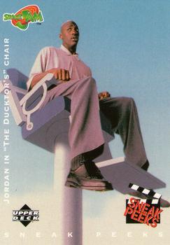 1996 Upper Deck Space Jam #53 Jordan in "The Ducktor's" Chair Front